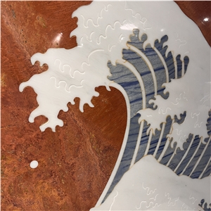 New Design Waterjet Medallions Pattern For Hotel Floor Tiles