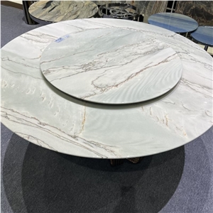Ocean Wave Quartzite Round Table Tops Dining Room Furniture