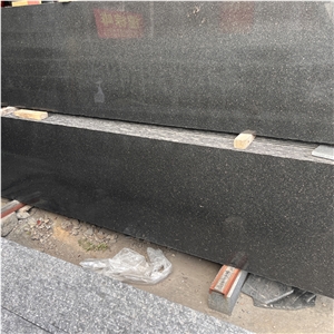 Polished Black Galaxy Granite Slab For Floor Wall Tile Decor