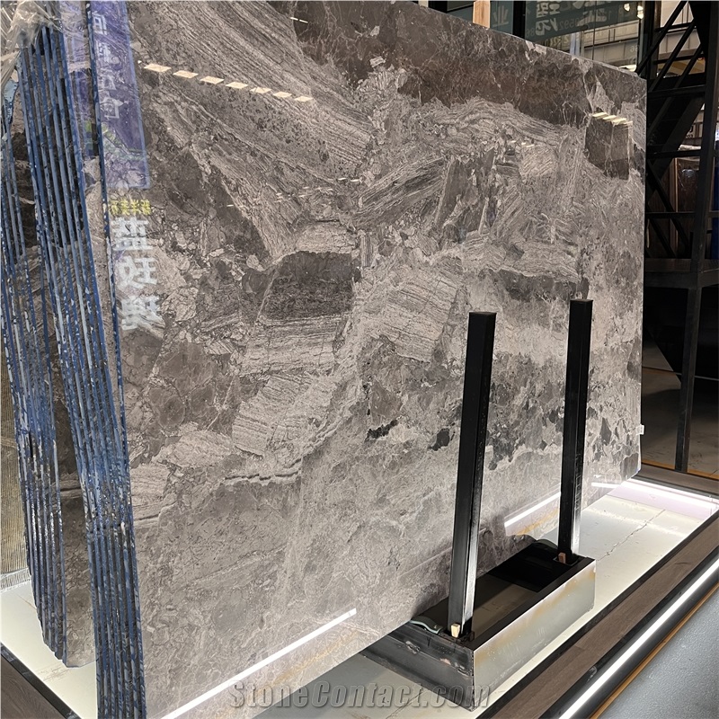 Polished Tacoma Grey Marble Tiles For Home Floor And Wall