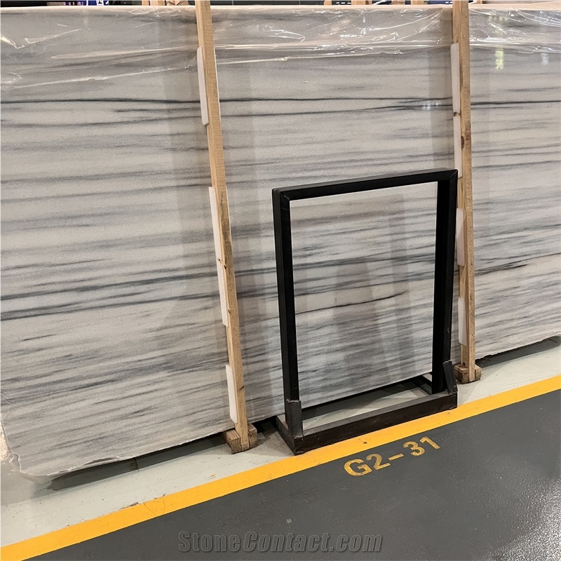 Polished Top Quality Light Putin Wood Marble Slabs For Wall