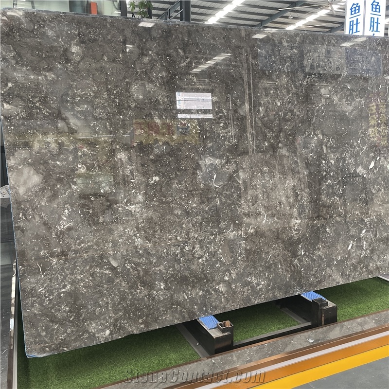 Starry Sky Grey Marble Slab For Home Hotel Floor Wall Design