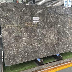 Starry Sky Grey Marble Slab For Home Hotel Floor Wall Design
