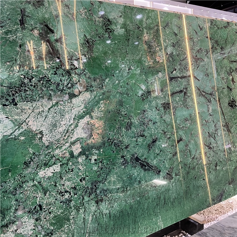 Top Design Dyed Green Mountain Granite Slab For Wall Decor