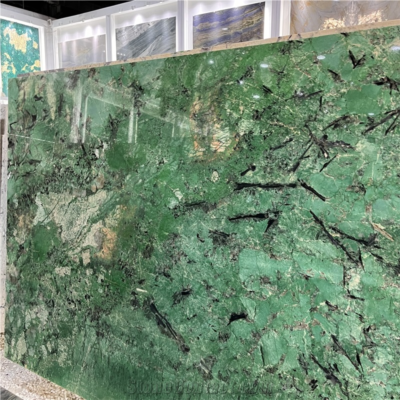 Top Design Dyed Green Mountain Granite Slab For Wall Decor