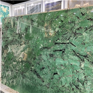 Top Design Dyed Green Mountain Granite Slab For Wall Decor