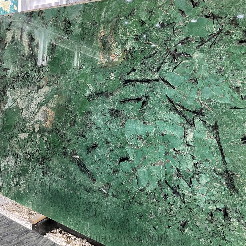 Top Design Dyed Green Mountain Granite Slab For Wall Decor