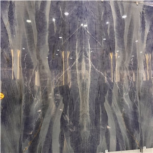Top Quality Elegant Royal Blue Quartzite Slabs For Home Wall