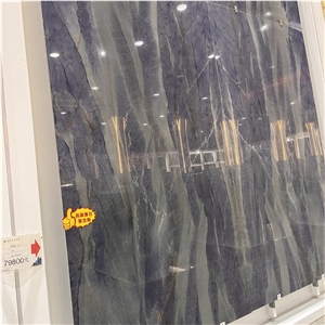 Top Quality Elegant Royal Blue Quartzite Slabs For Home Wall