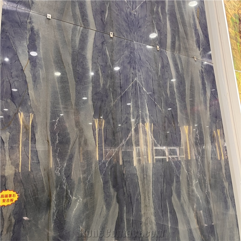 Top Quality Elegant Royal Blue Quartzite Slabs For Home Wall