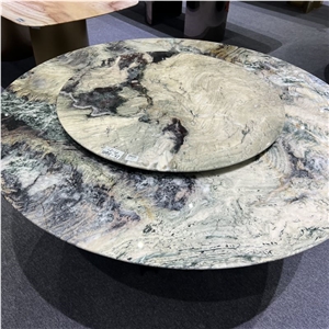 Valley Orchid Quartzite Round Dining Table Home Furniture