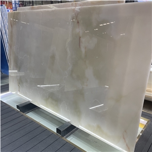 Wholesale Snow White Onyx Slabs For Backlit Panel Decoration