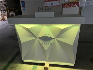 Artificial Stone Modern Custom Reception Desk