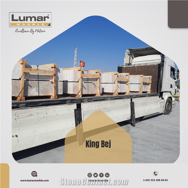 King Beige Marble Tiles