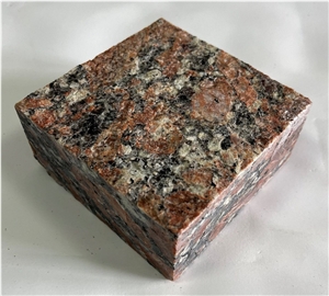 Red Rosso Santiago Granite Sawn Cube Stone