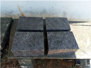 Cube Vizag Blue Granite Cobblestone, Pavers, Cubestone