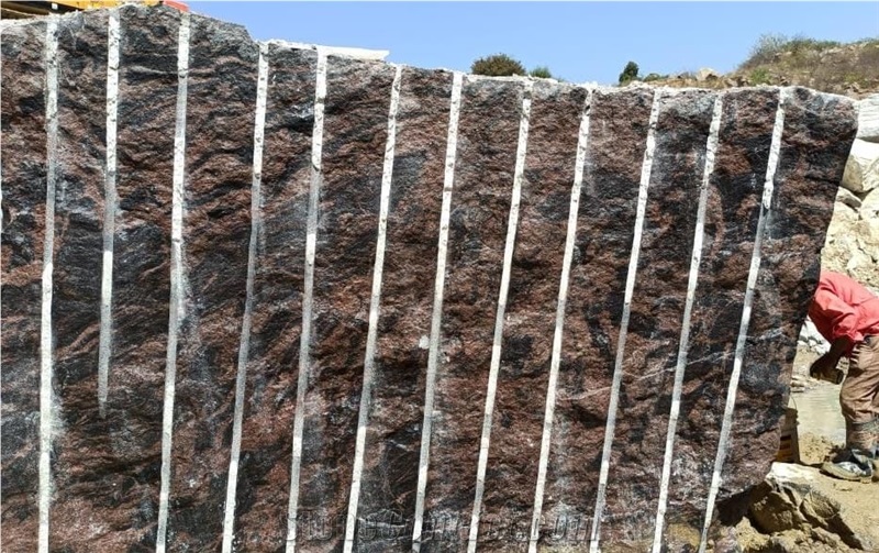 Indian Aurora Granite Raw Blocks