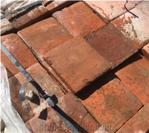 Antique Terracotta Patio Floors, Terracotta Brick Cobbles