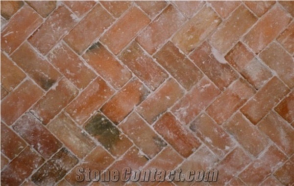 Antique Terracotta Patio Floors, Terracotta Brick Cobbles