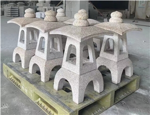 Bush Hammered Granite G682 Garden Lantern Japanese Lanterns