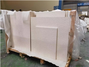 Bushhammered White Limestone Tile Limra Limestone Wall Tile