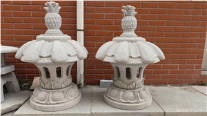 Carved Granite G614 Garden Lantern For Temple Stone Lanterns