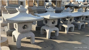 G601 Simple Carving Granite Japanese Lanterns Garden Stone