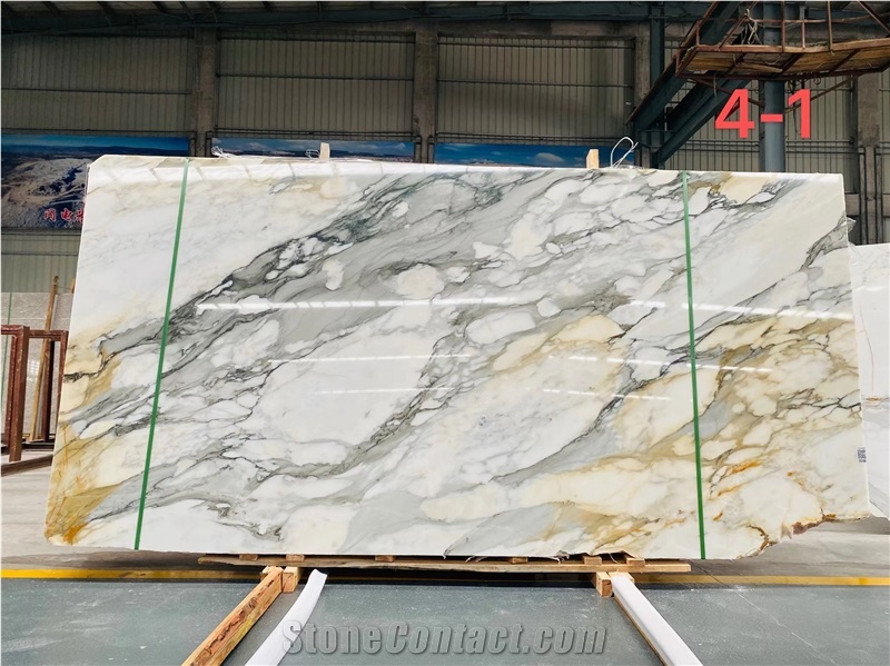 Italy Marble Slabs Stone Calacatta Borghini Bookmatch Slabs