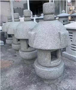 Light Grey Granite G623 Garden Lanterns Stone Temple Lantern