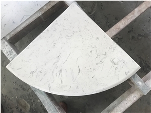 Marble Bathroom Accessories Stone Volakas White Corner Shelf