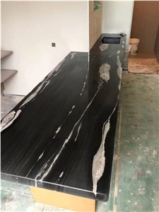 Marble Carrara Coffee Table Top With Metal Base Furniture
