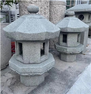 Split Mushroom Top Dark Grey Granite G654 Landscaping Lanterns