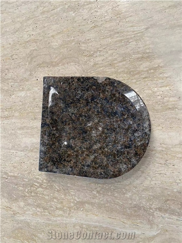 Stone Bathroom Accessories Granite Brown Pearl Soap Dishes