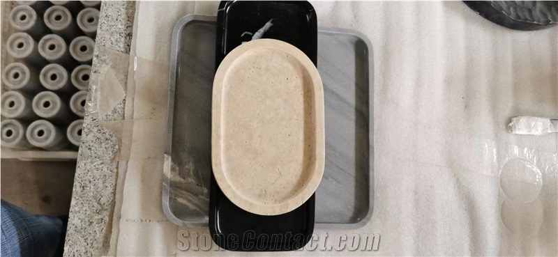 Stone Bathroom Accessories Granite Brown Pearl Soap Dishes