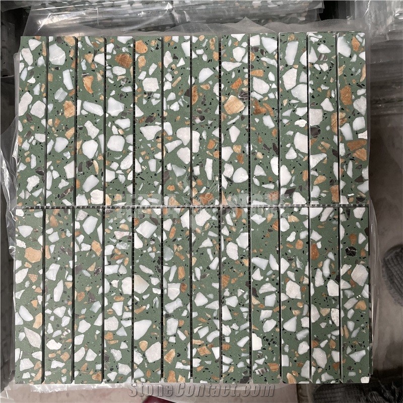 Terrazzo Mosaic Tile Interior Bathroom Wall And Floor Tile