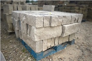 Lueders Buff Limestone, Texas Limestone Chopped Stacked