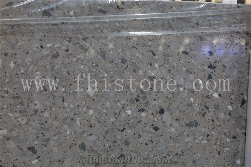 Moncervetto Terrazzo Grey Terrazzo Texture Seamless Floor