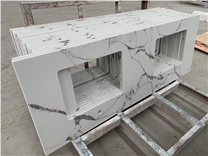 Artificial Calacatta Engineered Stone Quartz Countertops