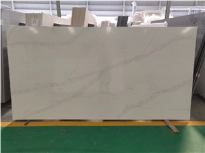 Carrara White Quartz Engineered Stone Slabs