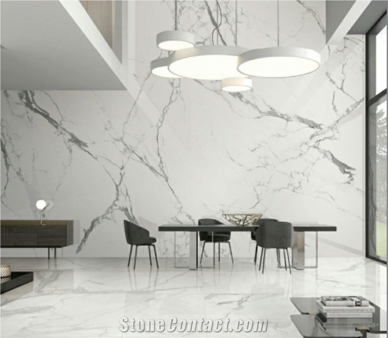 12Mm Calacatta White Sintered Slabs