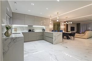 12Mm Calacatta White Sintered Slabs