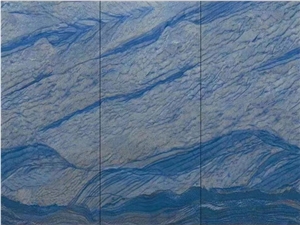 12Mm Luxury Blue Polished Sintered Stone Slab Wall Cladding