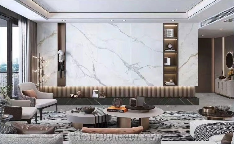 2700X1200mm Large-Format Sintered Stone Slabs For Wall Panel