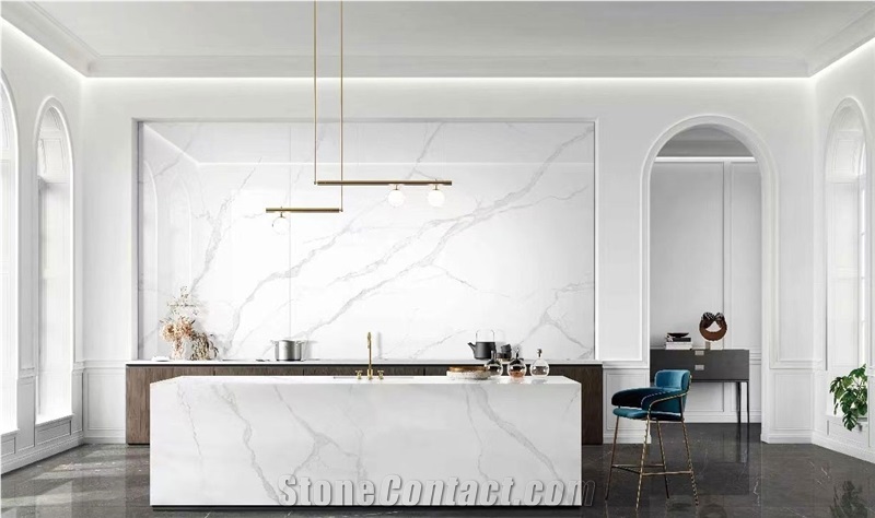 Factory Low Price Snow White Sintered Stone Slab