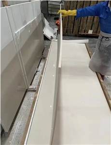 Pure Beige Honed Sintered Stone Slabs For Wall