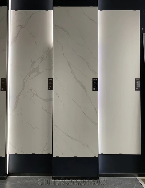 Pure Beige Honed Sintered Stone Slabs For Wall