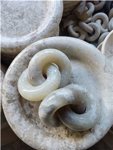 Onyx Carved Chain Decoration Item