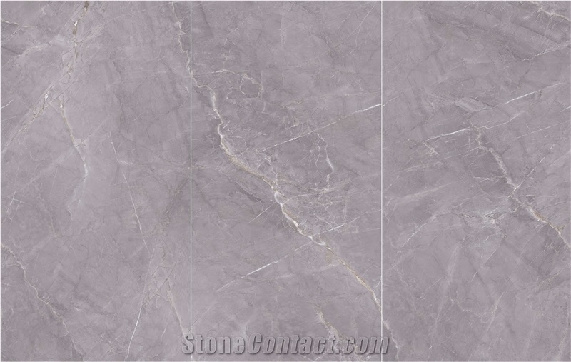 1600*3200MM  GLOSSY  POLAR SHADOW GREY  PORCELAIN SLAB