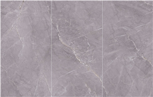 1600*3200MM  GLOSSY  POLAR SHADOW GREY  PORCELAIN SLAB