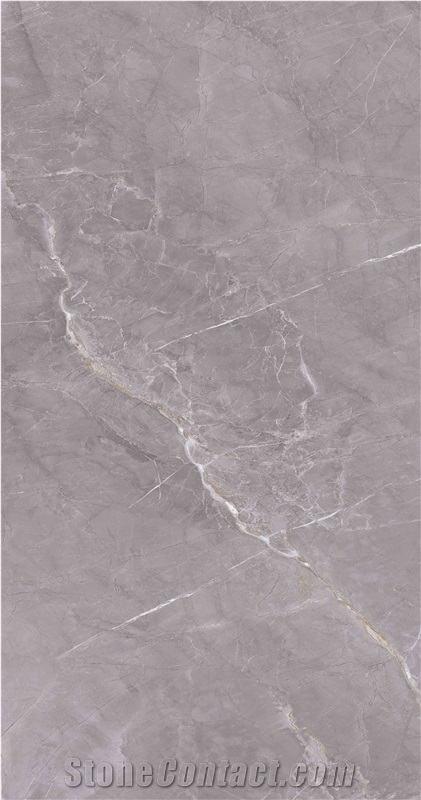 1600*3200MM  GLOSSY  POLAR SHADOW GREY  PORCELAIN SLAB